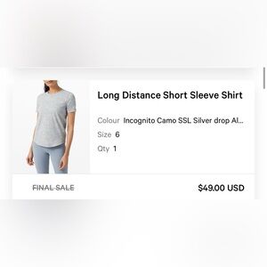 lululemon athletica Gray Short Sleeve Shirt